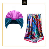 Satin Turban & Scarf set