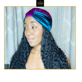 Satin lined knot turban