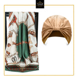 Satin Turban & Scarf set
