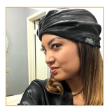 Satin lined knot turban