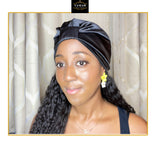 Satin lined knot turban