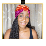 Satin lined knot turban