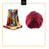 Satin Turban & Scarf set