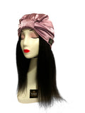 Adjustable satin lined turbans