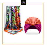 Satin Turban & Scarf set