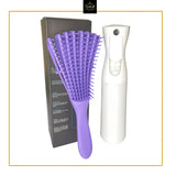 Detangling Duo: Mist Spray bottle & Ergonomic detangling hair brush
