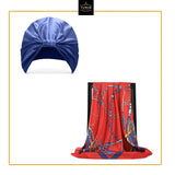 Satin Turban & Scarf set