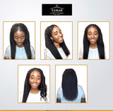 Kinky Straight Clip in extensions