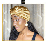Satin lined knot turban
