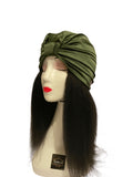 Adjustable satin lined turbans