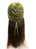 Adjustable satin lined turbans