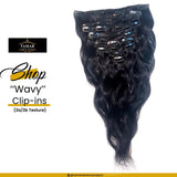 Body wave clip-in extensions