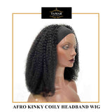 Afro kinky Coily Headband wig