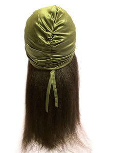 Adjustable satin lined turbans